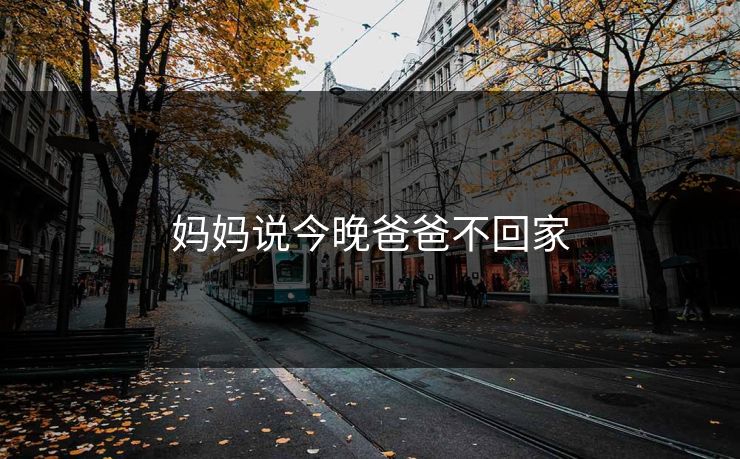 妈妈说今晚爸爸不回家